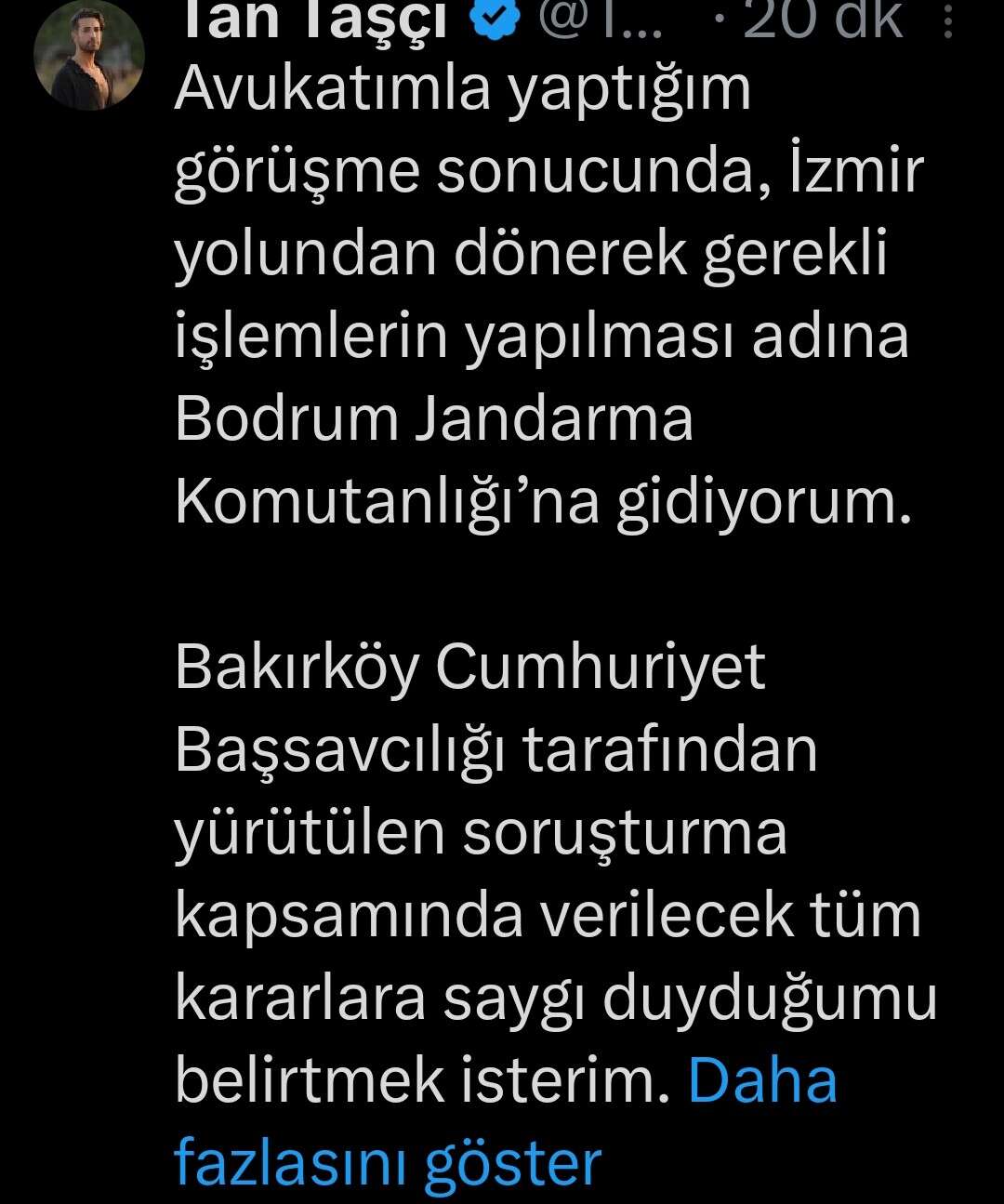 Tan Taşçı’dan Gözaltı Açıklaması: “Bodrum’daki Evimdeyim, Konserlerim Devam Ediyor” 4